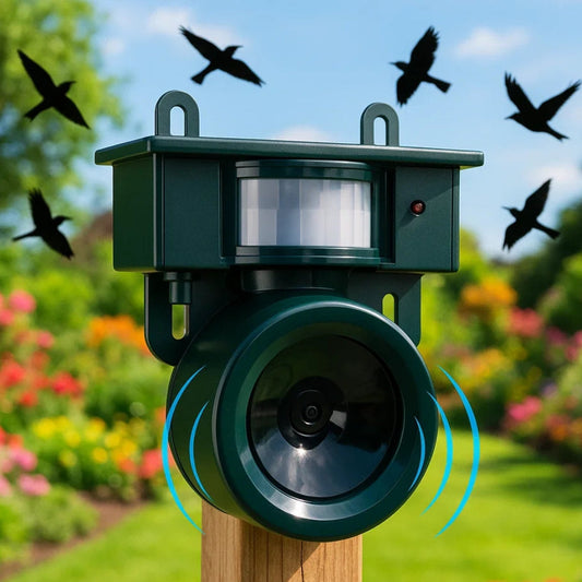 Charly | Solar Bird Repeller with Motion Sensor and Sound