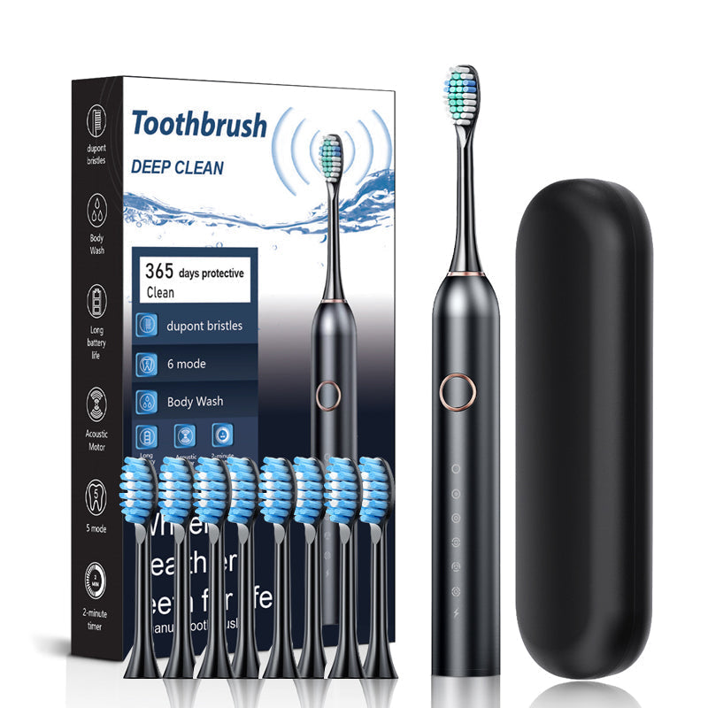 Charly | Sonic Electric Toothbrush | 6 Modes & IPX7 Waterproof | White, Black, Pink