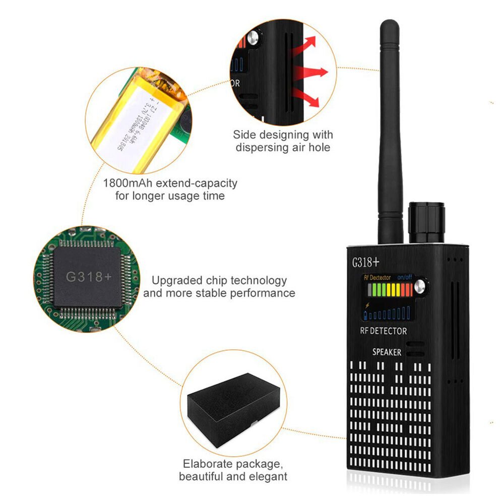 Charly | Spy Signal Detector, RF Detector, Hidden Camera, Laser Lens, GSM-GPS Device Finder