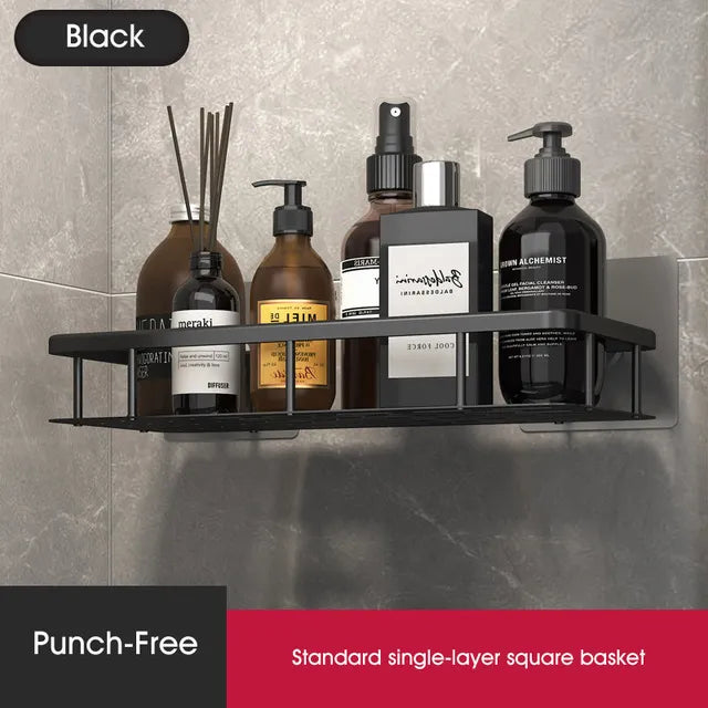 Charly | Stylish and Practical No-Drill Shower Corner Shelf – Space-Saving Bathroom Storage Rack