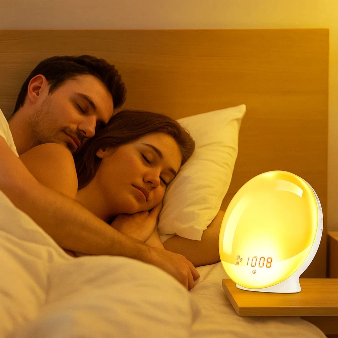 Charly | Sunrise Alarm Clock | Natural Wake-Up Light with Ambient Lighting for Deep Sleepers & Dark Mornings