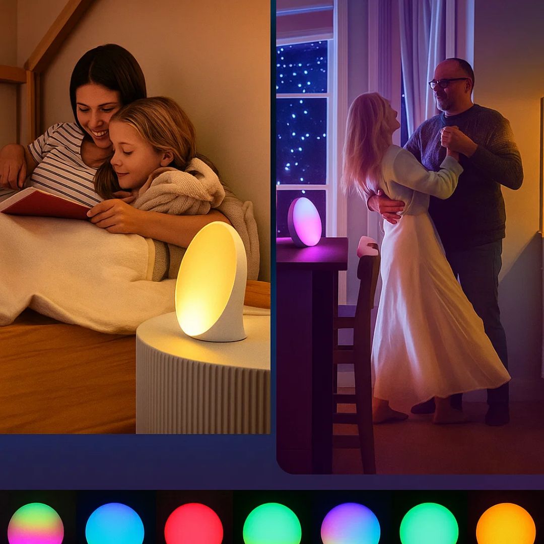 Charly | Sunrise Alarm Clock | Natural Wake-Up Light with Ambient Lighting for Deep Sleepers & Dark Mornings