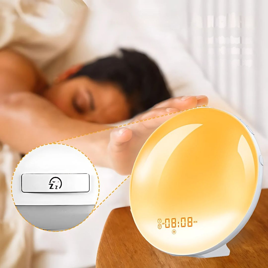 Charly | Sunrise Alarm Clock | Natural Wake-Up Light with Ambient Lighting for Deep Sleepers & Dark Mornings