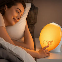 Sisica | Sunrise Alarm Clock | Natural Wake-Up Light with Ambient Lighting for Deep Sleepers & Dark Mornings