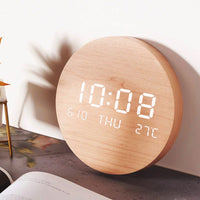 Sisica | Svenna Digital Wall Clock | Scandinavian Minimalist Design