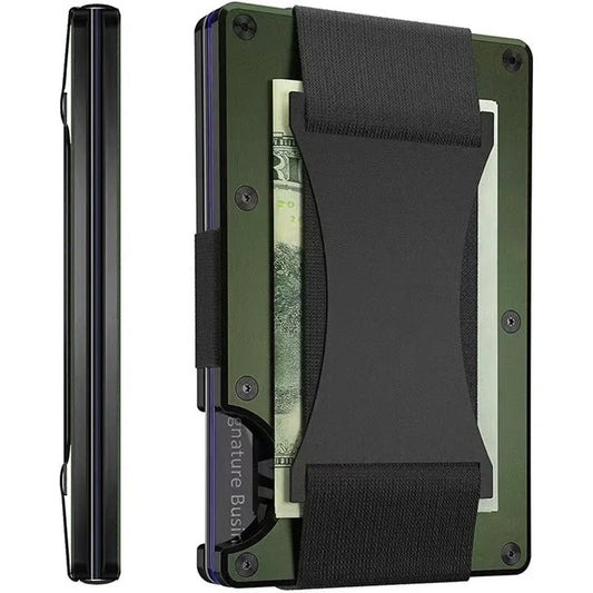 Charly | Titanium Matte Cobalt Cardholder – Slim & Stylish RFID Wallet for Men & Women