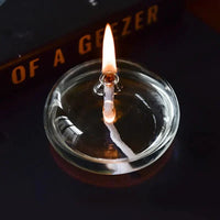 Sisica | Transparent Glass Oil Lamp as Candle Holder