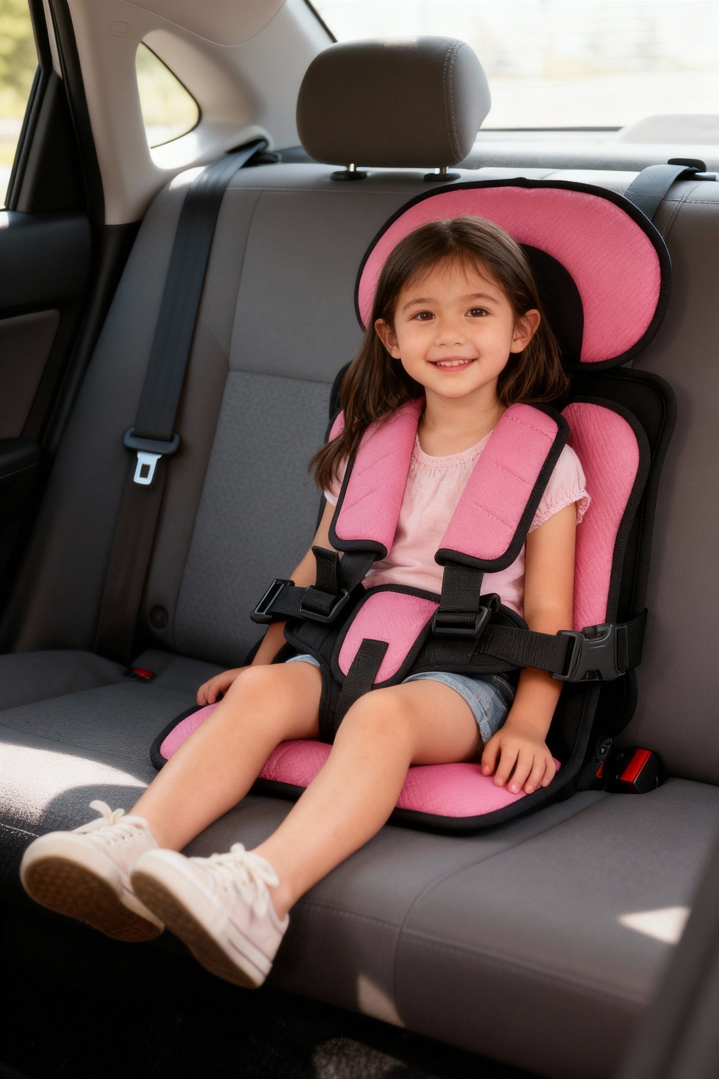 Charly | Travel Car Seat Portable Toddler Booster Safety Compact Harness Foldable