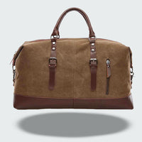 Sisica | Travel Duffle Bag in Waxed Canvas – Durable and Waterproof with Leather Details