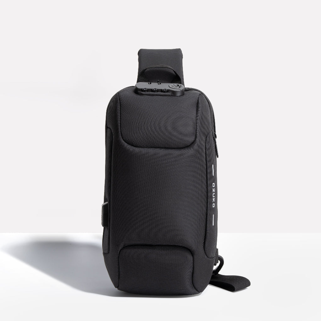 Charly | Travel Shoulder Bag with Combination Lock and USB