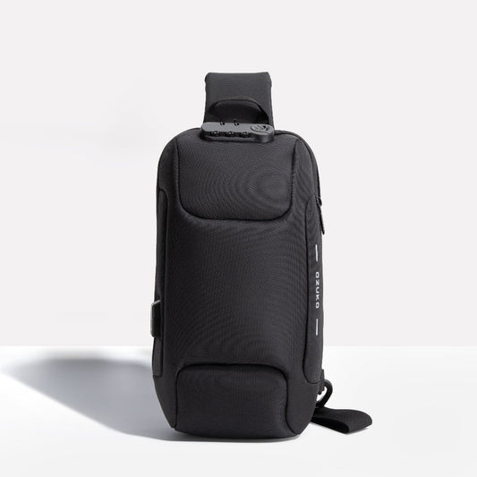 Charly | Travel Shoulder Bag with Combination Lock and USB