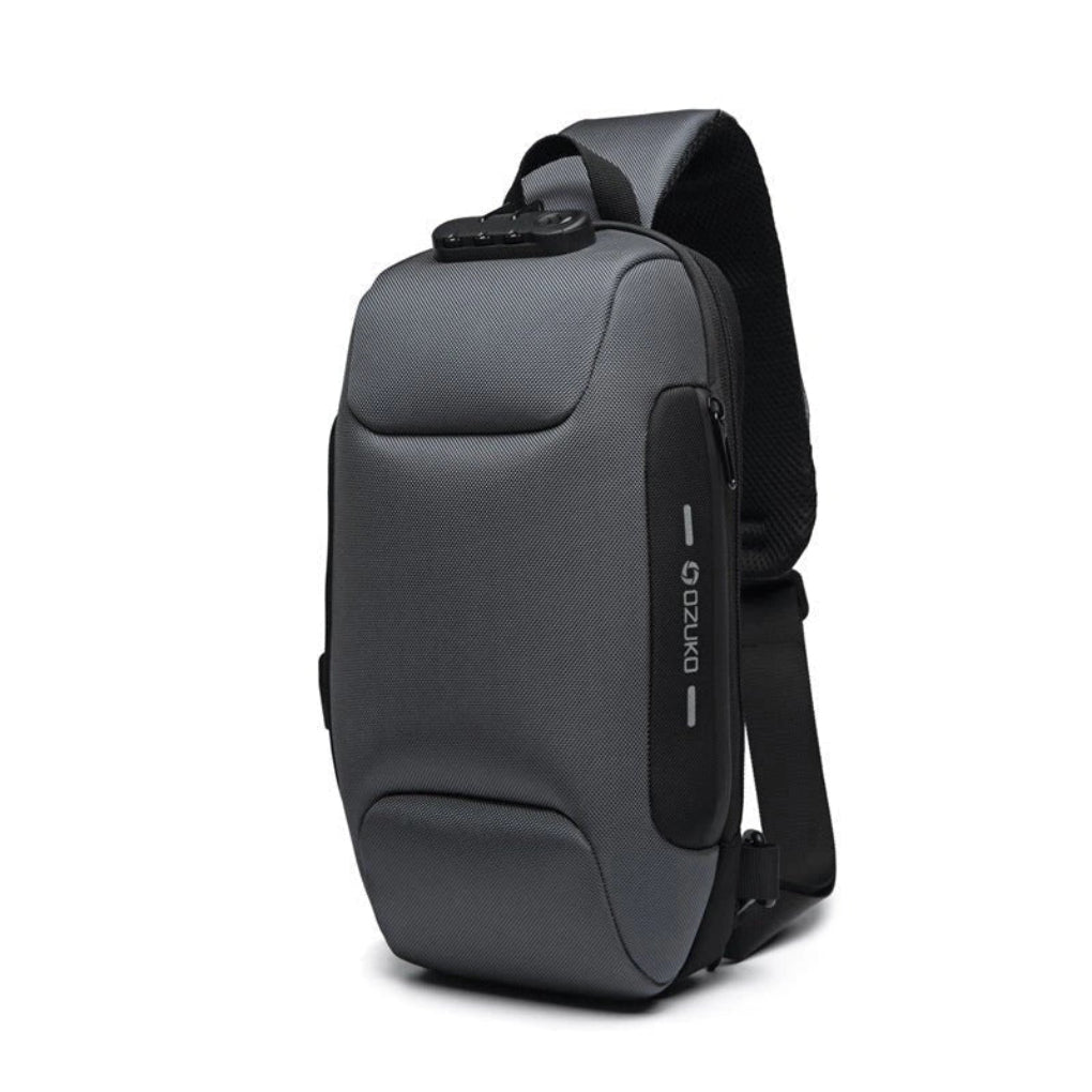Charly | Travel Shoulder Bag with Combination Lock and USB