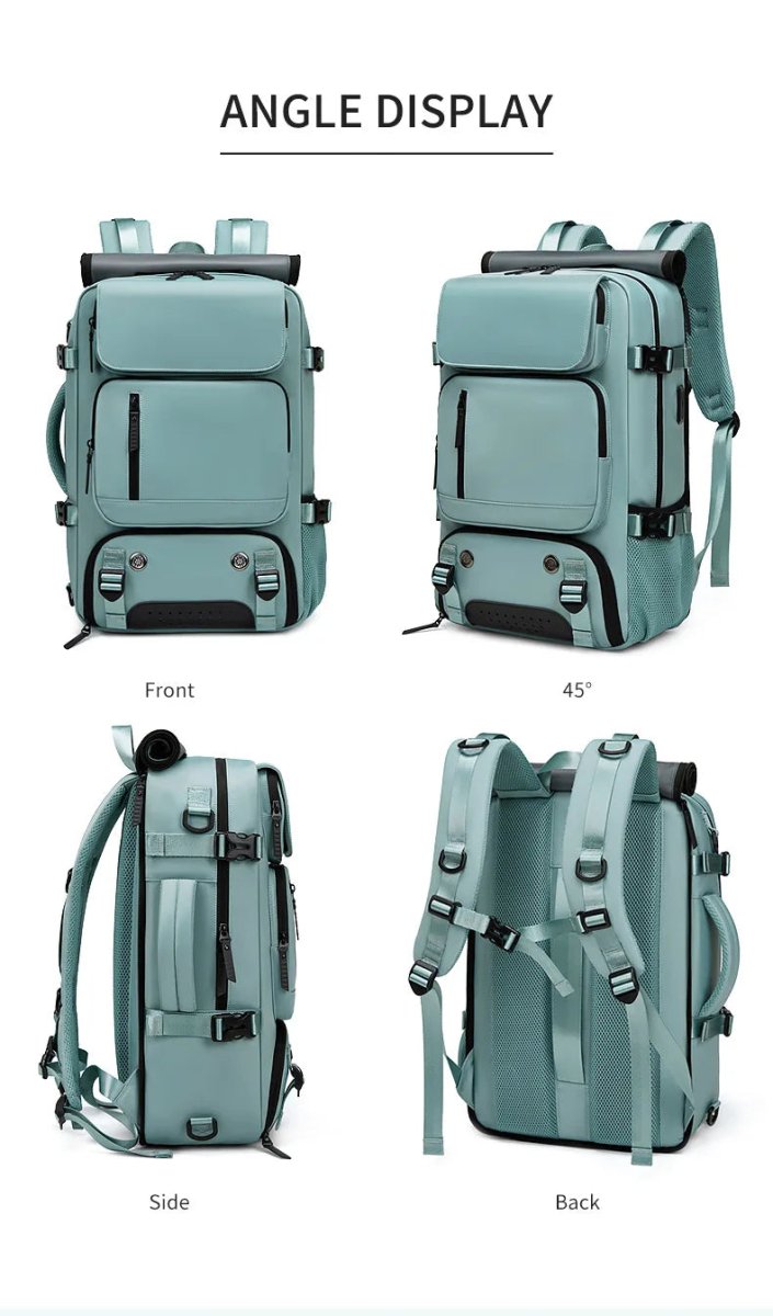 Charly | TRAVELMAX Pack – Waterproof Travel Backpack with USB Port, Shoe Compartment & Anti-Theft Pocket