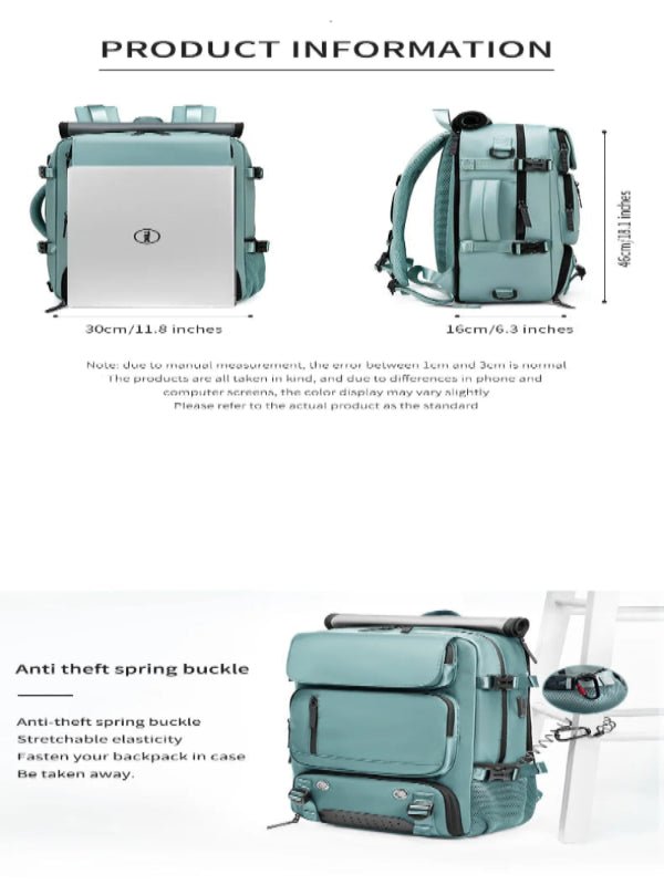 Charly | TRAVELMAX Pack – Waterproof Travel Backpack with USB Port, Shoe Compartment & Anti-Theft Pocket