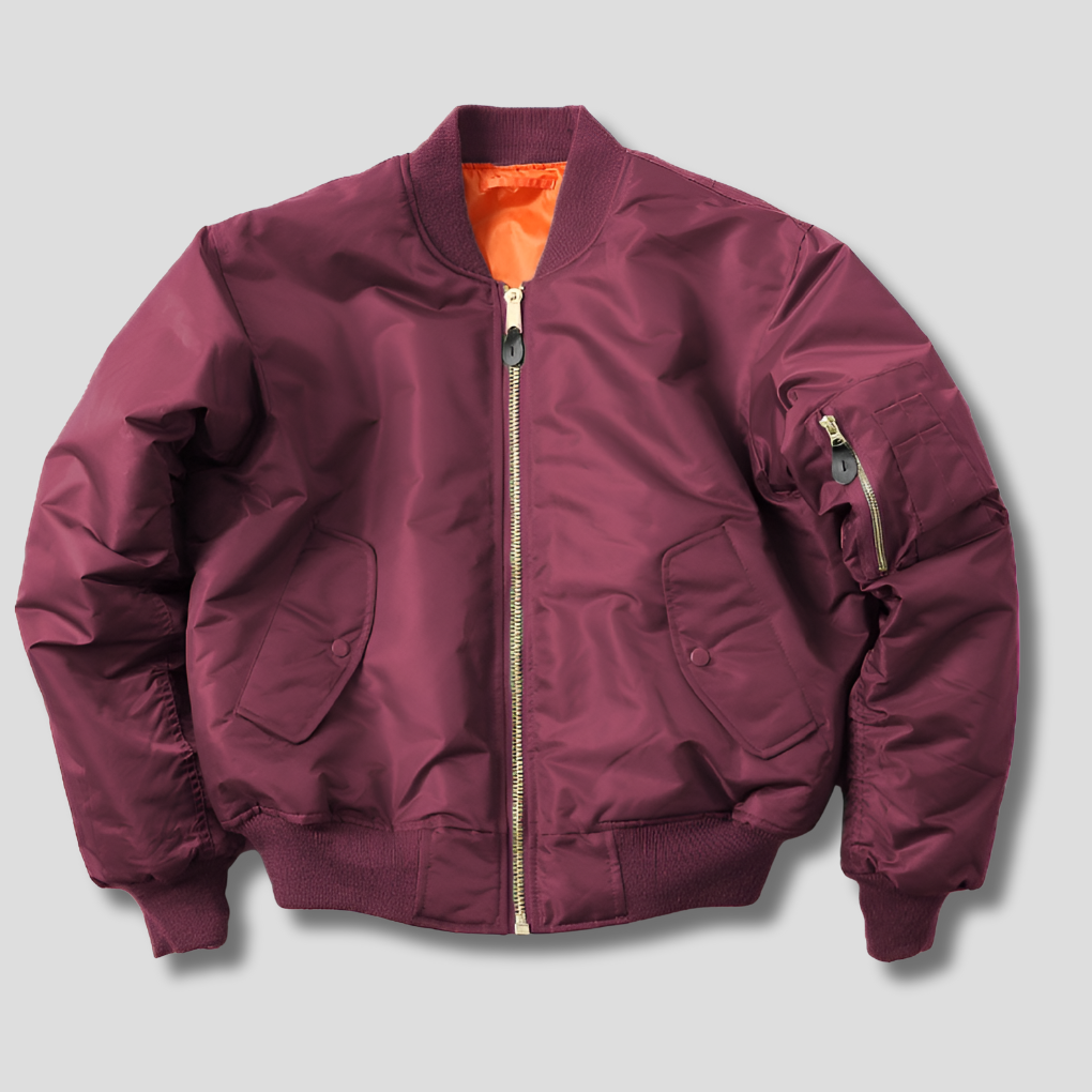 Charly | Unisex Bomber Jacket with Ribbed Finish