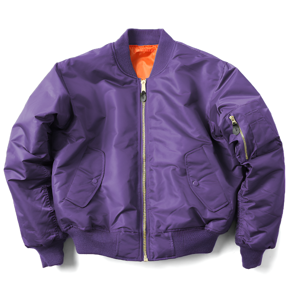 Charly | Unisex Bomber Jacket with Ribbed Finish