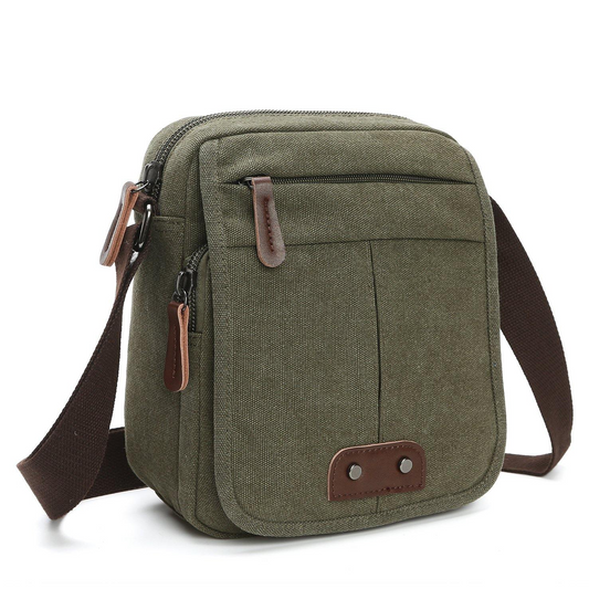 Charly | Unisex Canvas Crossbody Bag with Multiple Pockets