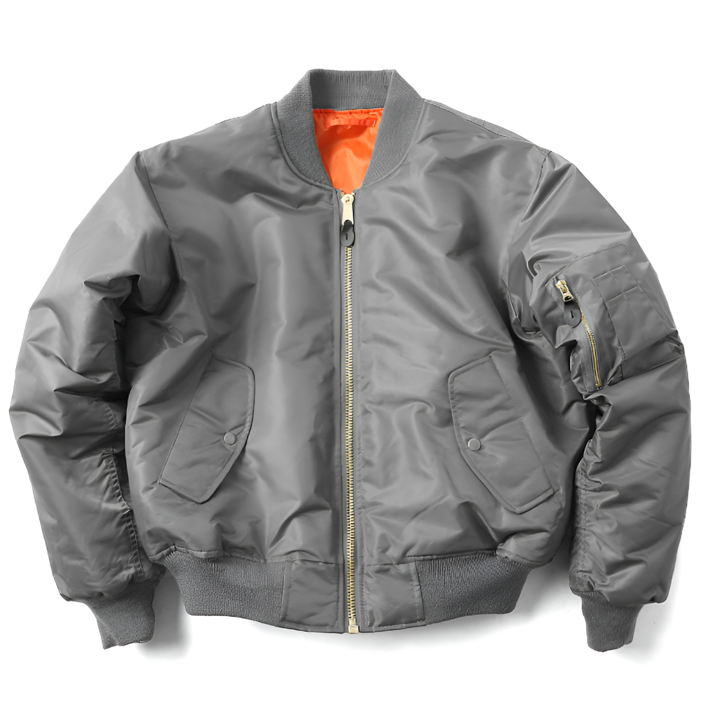 Charly | Unisex Classic Bomber Jacket with Rib-Knit Trim
