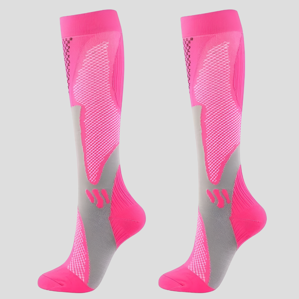 Charly | Unisex Compression Knee High Socks with Textured Accents