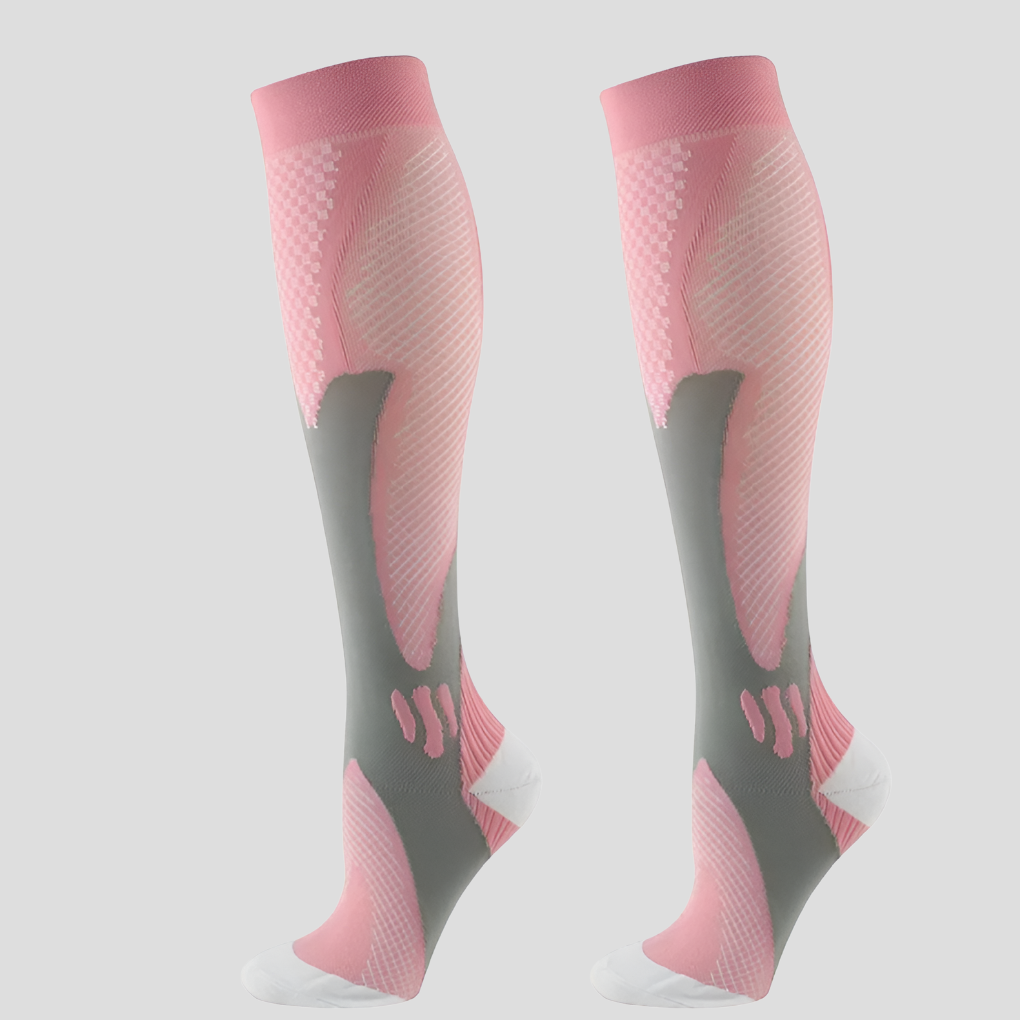 Charly | Unisex Compression Knee High Socks with Textured Accents