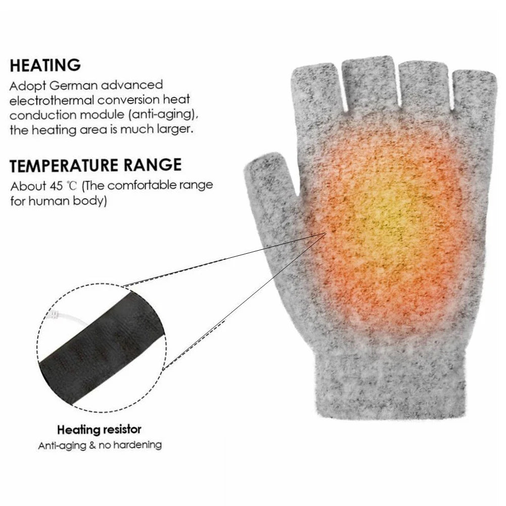 Charly | USB Rechargeable Heated Wave Gloves