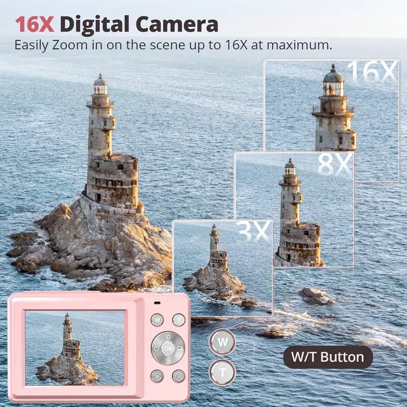 Charly | Vintage Digital Camera | 1080p Video and HD Photos | Compact Design