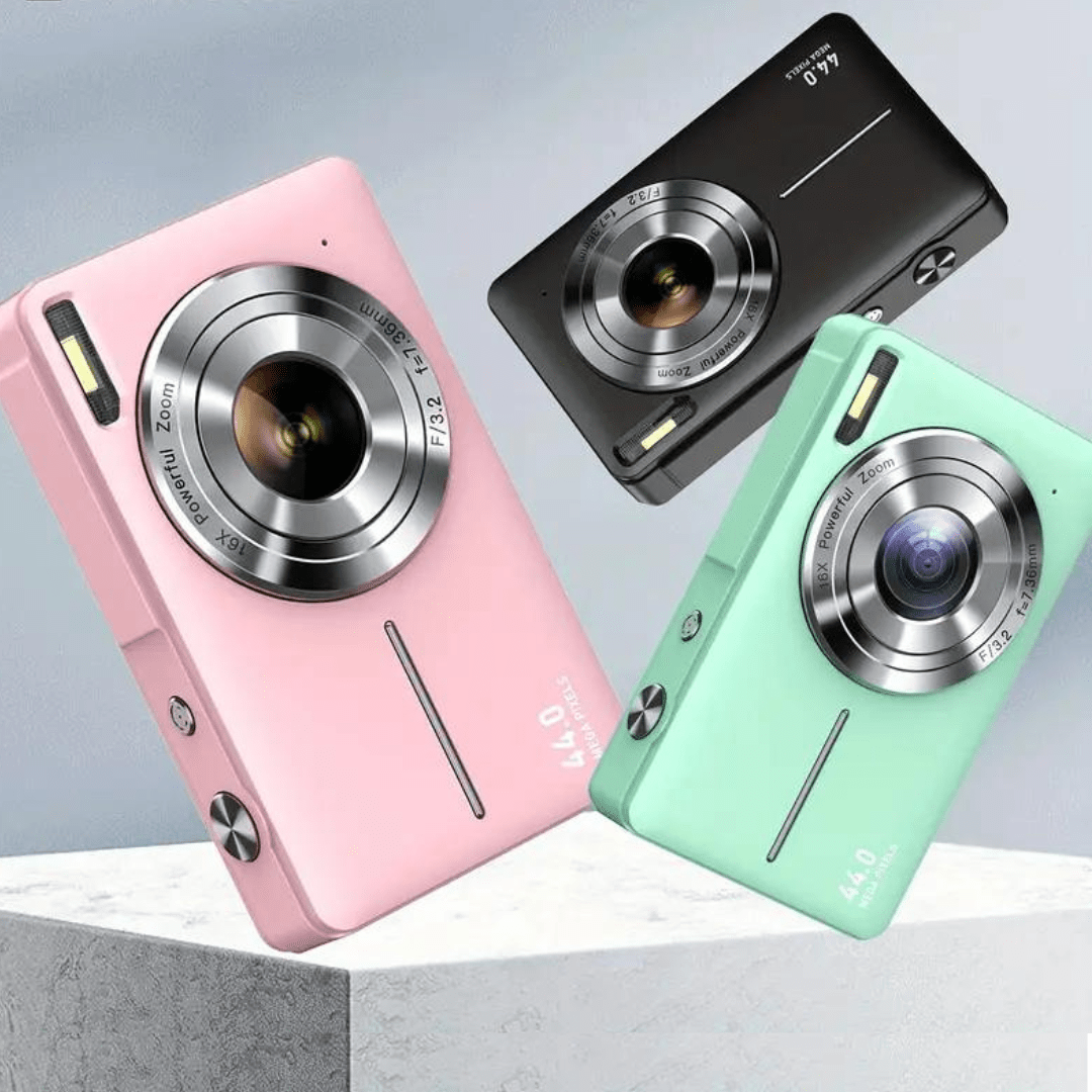 Charly | Vintage Digital Camera | 1080p Video and HD Photos | Compact Design