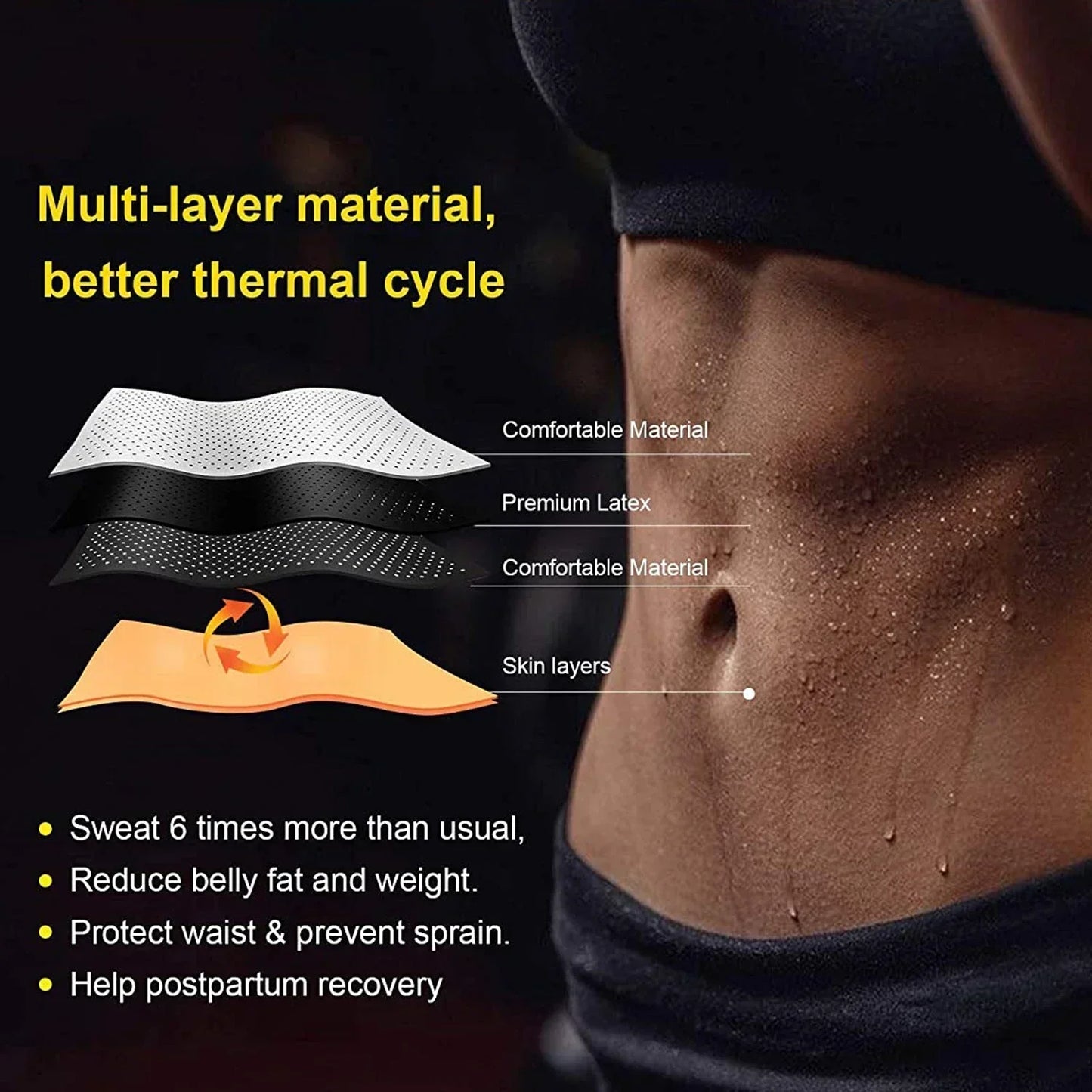Charly | Waistband Neoprene Slimming Training Belt