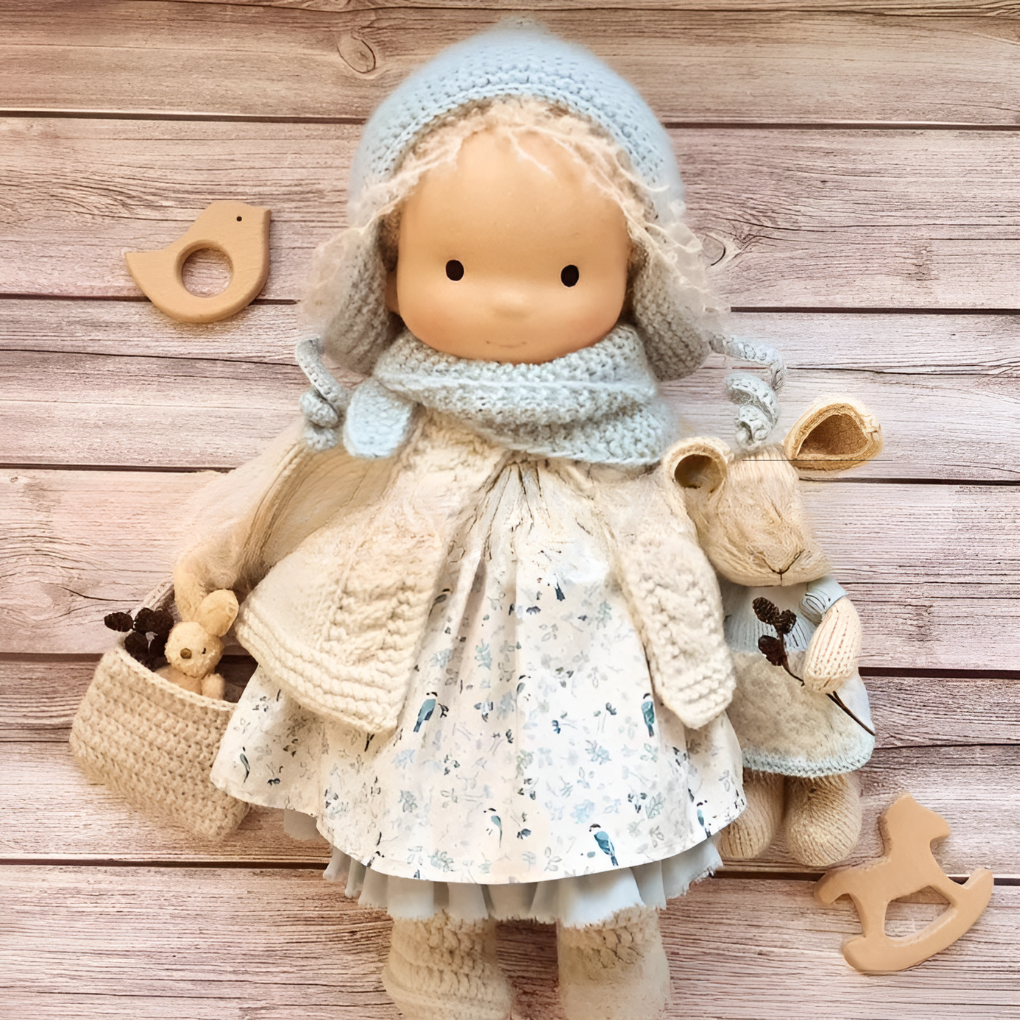 Charly | Waldorf Cloth Doll with Dress