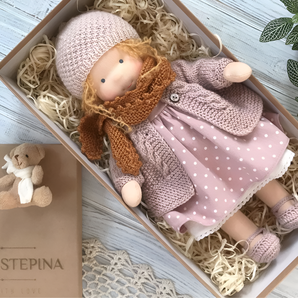 Charly | Waldorf Cloth Doll with Dress