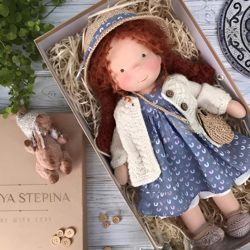Charly | Waldorf Cloth Doll with Dress