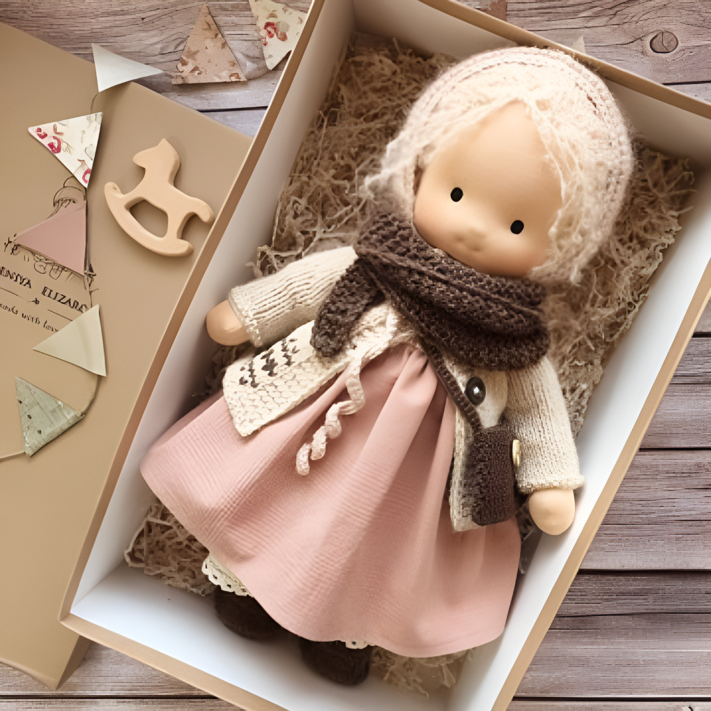 Charly | Waldorf Cloth Doll with Dress