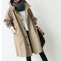 Sisica | Women's Hooded Waterproof & Windproof Trench Coat