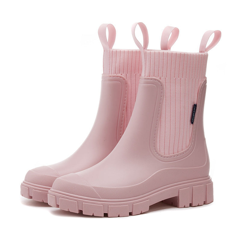 Charly | Waterproof Rubber Boots for Women | Height-Increasing Platform & Slip-Resistant PVC