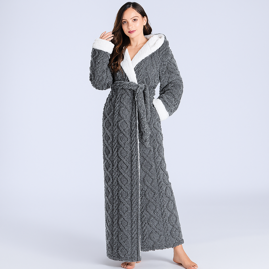 Charly | Women's Ankle Length Hooded Robe