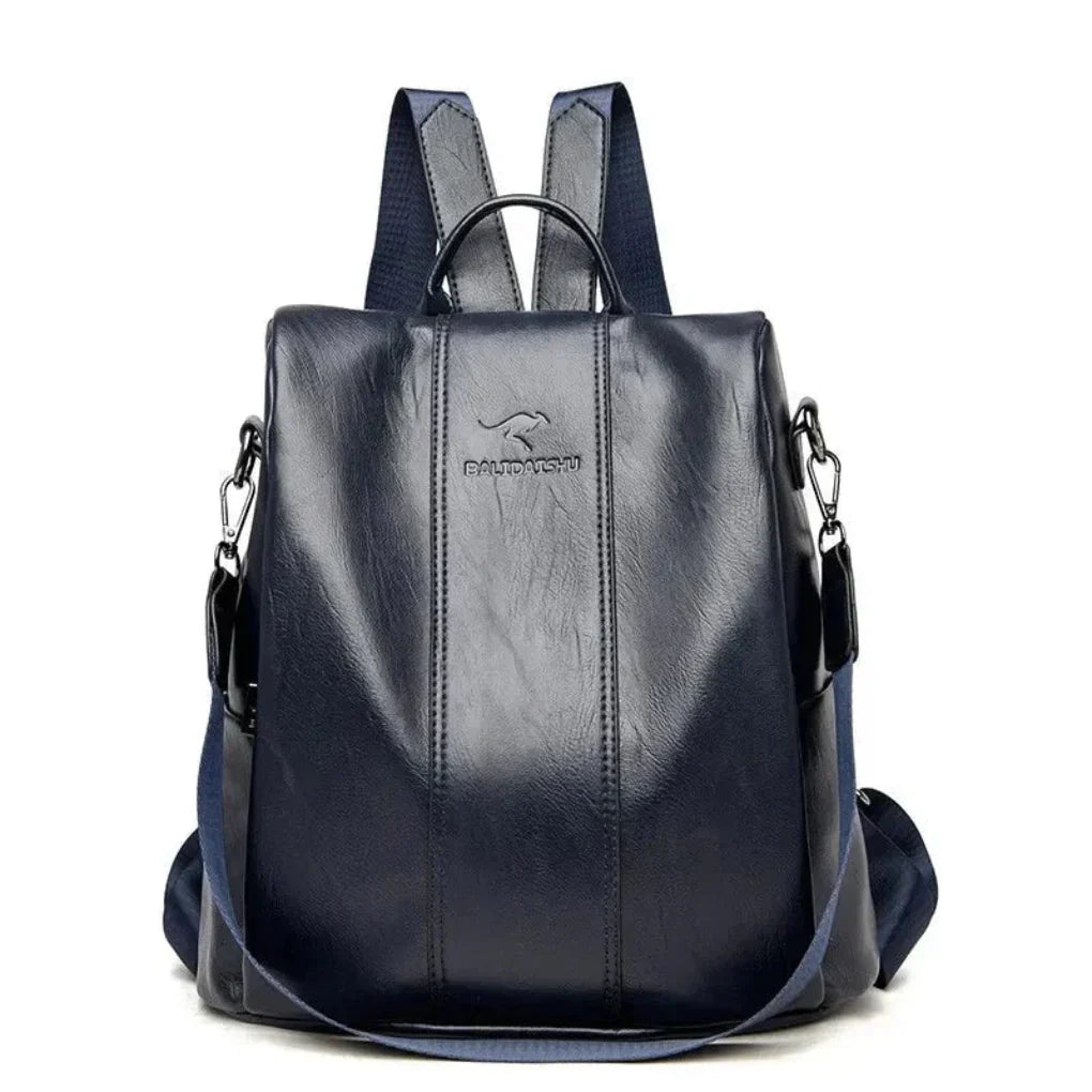 Charly | Women's Anti-Theft Backpack - Convertible Leather Style