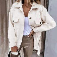 Sisica | Women's Belted Overshirt Jacket