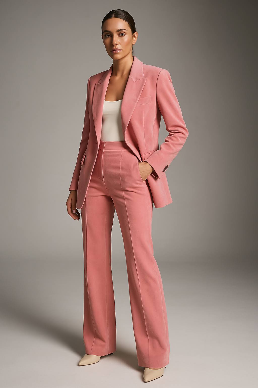 Charly | Women's Blazer & Wide Leg Pant Suit