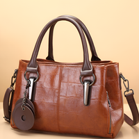Sisica | Women's Boston Handbag with Croc Embossing