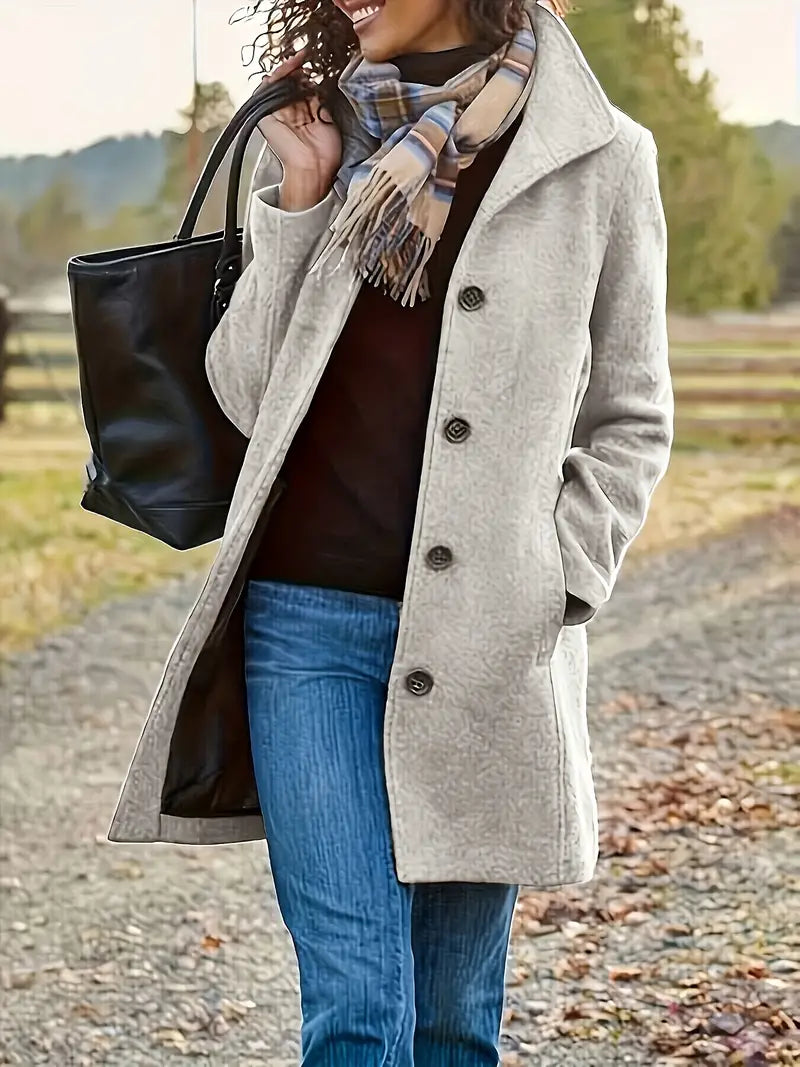 Charly | Women's Button-Front Lapel Coat