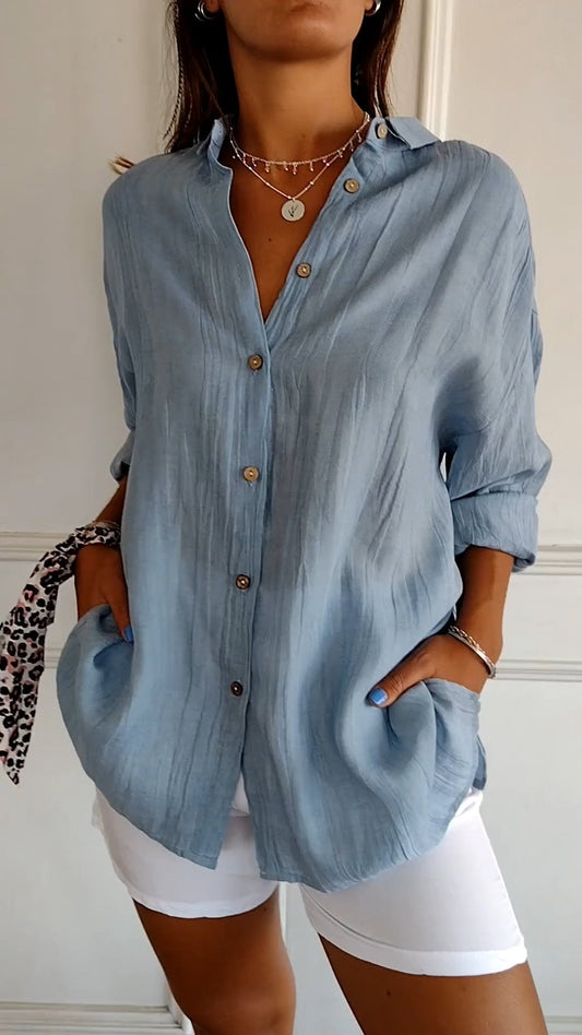 Charly | Women's Button-Up Relaxed Fit Shirt