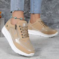 Comfortable Bunion Relief Side Zip Sneakers