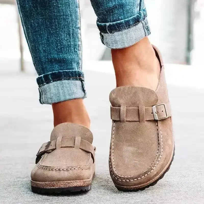 Charly | Women's Clogs with Buckle Detail