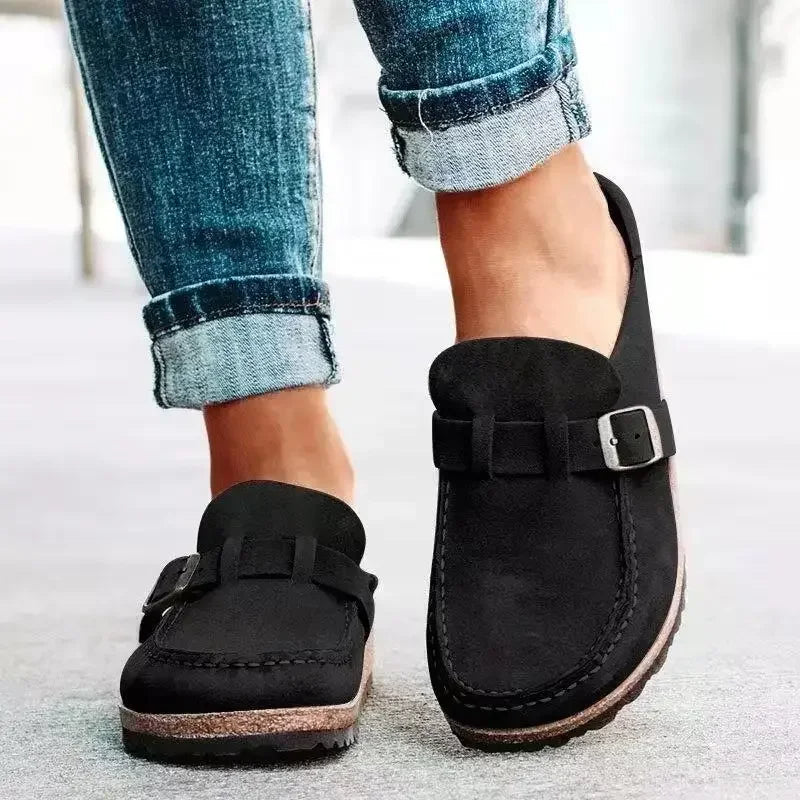 Charly | Women's Clogs with Buckle Detail