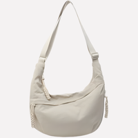 Sisica | Women's Crescent Shoulder Bag with Braided Detail