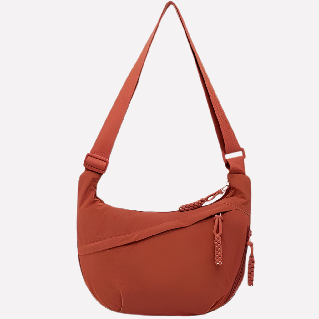 Charly | Women's Crescent Shoulder Bag with Braided Detail