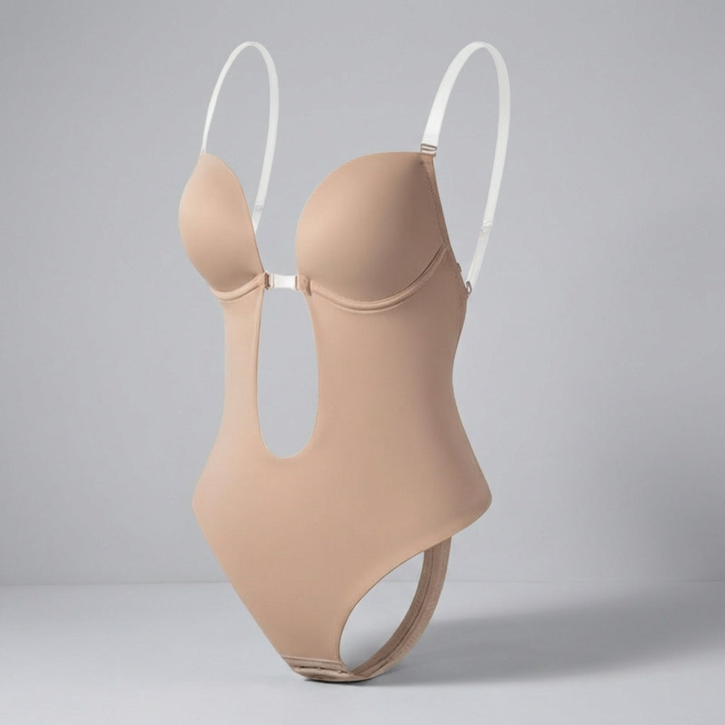 Charly | Women's Deep Plunge Backless Bodysuit Shaper