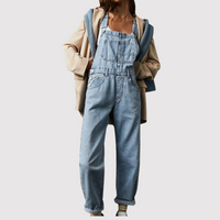 Sisica | Women's Relaxed Fit Denim Overalls