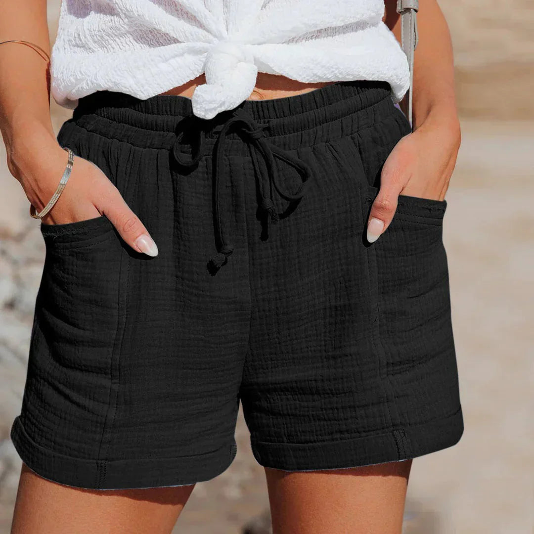 Charly | Women's Drawstring Pocket Shorts