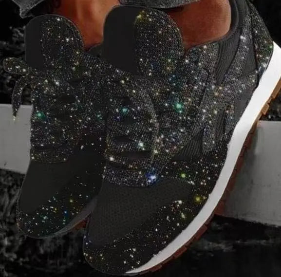 Charly | Women's Glitter Lace-Up Sneakers
